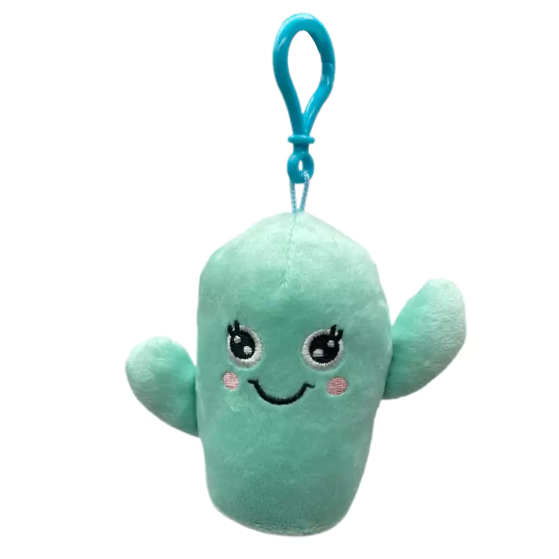 Cute Greenery Cactus Plush Key Ring