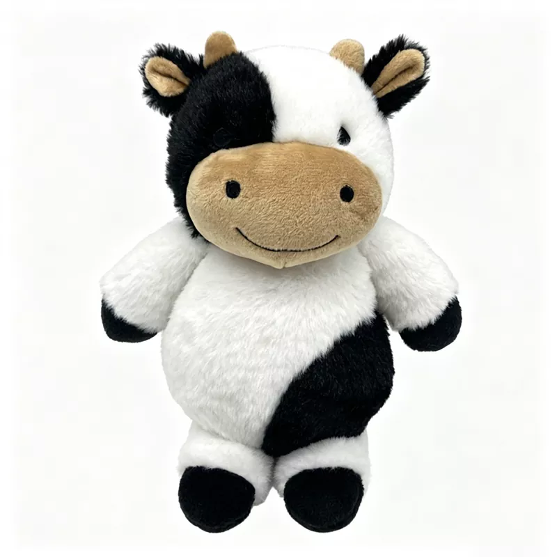 Fluffy Black and White Cow Plush Toy Fluffy Black and White Cow Plush Toy