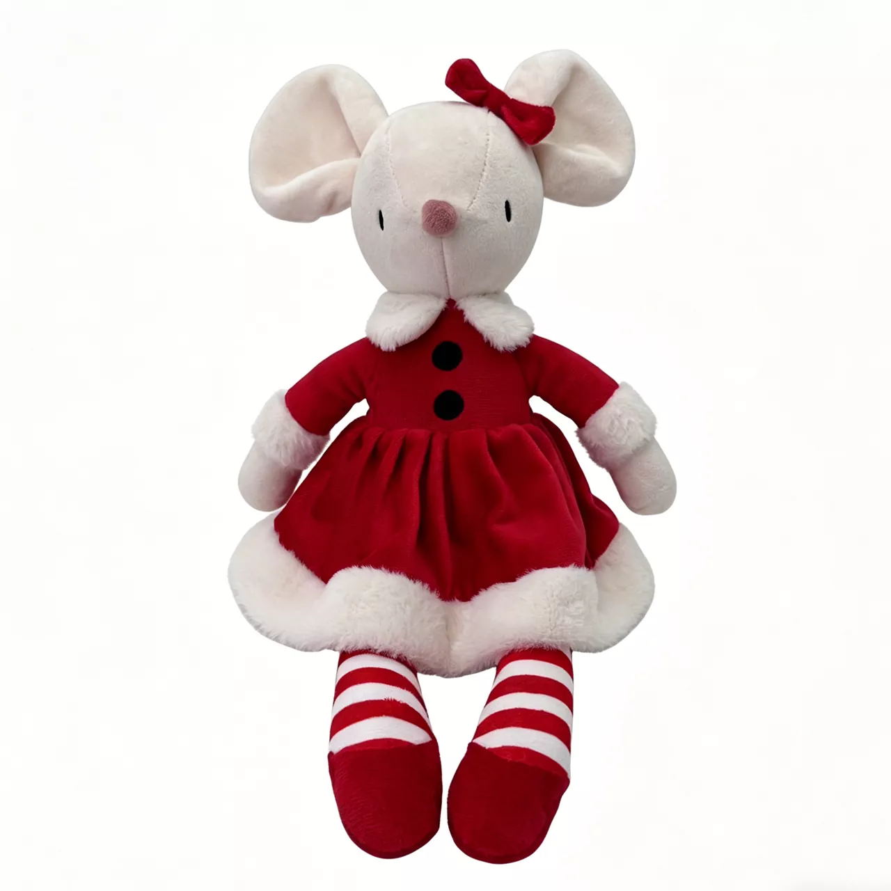 Long Legged Red Dress Mouse Christmas Plush Toy